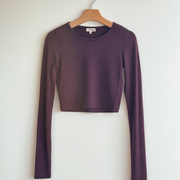Wilfred Free Maroon cropped long sleeve - Picture 2 of 4